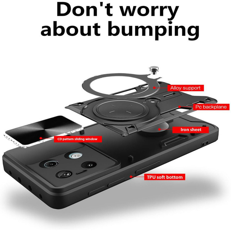کاور اسپارتان مدل Magnet Ring مناسب برای گوشی موبایل شیائومی Redmi Note 13 Pro 4G / Poco M6 Pro 4G