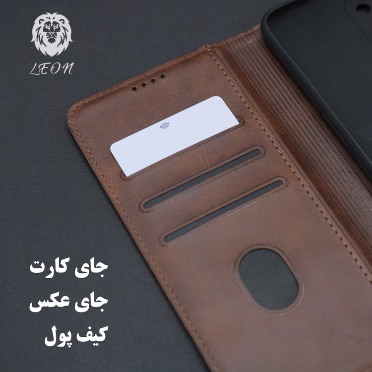 کیف کلاسوری لئون مدل Bors Oro مناسب برای گوشی موبایل سامسونگ Galaxy S10 Plus