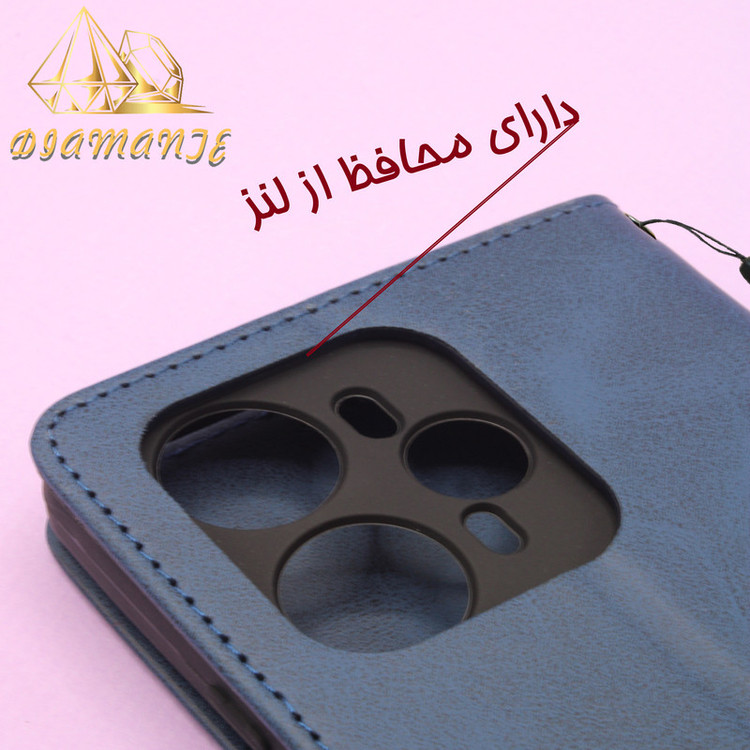 کیف کلاسوری دیامانته مدل Bandaviz Rd مناسب برای گوشی موبایل سامسونگ Galaxy A34 به همراه بند آویز