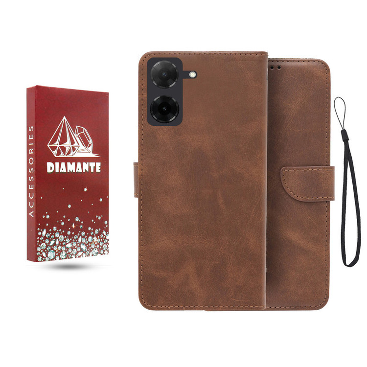 کیف کلاسوری دیامانته مدل جاکارتی بنددار مناسب برای گوشی موبایل شیائومی Redmi A5 به همراه بند آویز