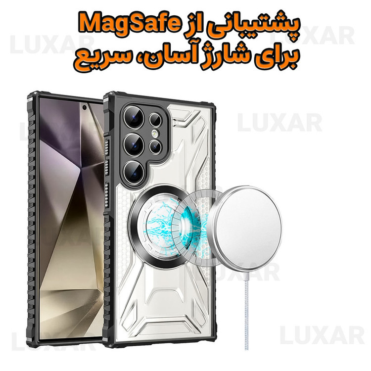 کاور لوکسار مدل s23ultra _Luxmag مناسب برای گوشی موبایل سامسونگ Galaxy S23 Ultra