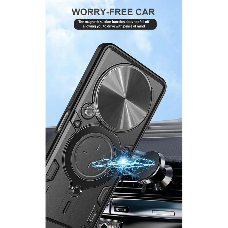 کاور اسپارتان مدل Magnet Ring Strap مناسب برای گوشی موبایل ریلمی 12Pro / 12 Pro Plus به همراه بند آویز