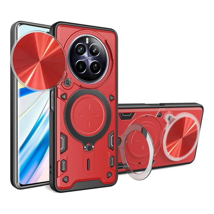 کاور اسپارتان مدل Magnet Ring Strap مناسب برای گوشی موبایل ریلمی 12Pro / 12 Pro Plus به همراه بند آویز