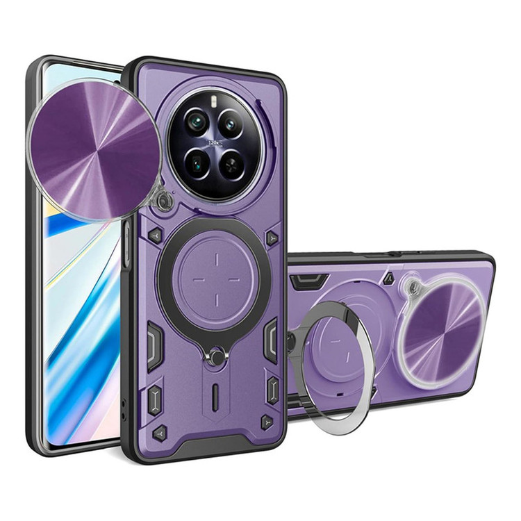 کاور اسپارتان مدل Magnet Ring Strap مناسب برای گوشی موبایل ریلمی 12Pro / 12 Pro Plus به همراه بند آویز