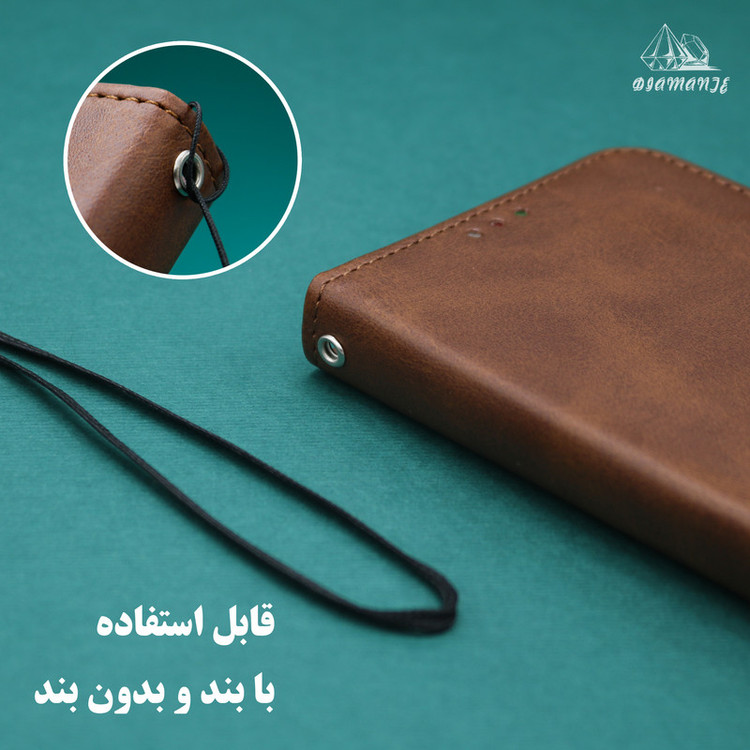 کیف کلاسوری دیامانته مدل Mortand Gn مناسب برای گوشی موبایل شیائومی Redmi 15 به همراه بندآویز