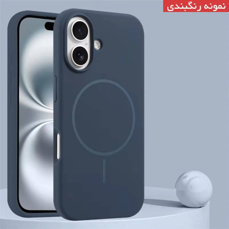 کاور قاب تام مدل سیلیکونی پاک کنی مگ سیف دار مناسب برای گوشی موبایل اپل iPhone 12 Pro Max