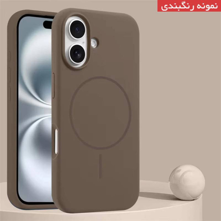 کاور قاب تام مدل سیلیکونی پاک کنی مگ سیف دار مناسب برای گوشی موبایل اپل iPhone 12 Pro Max