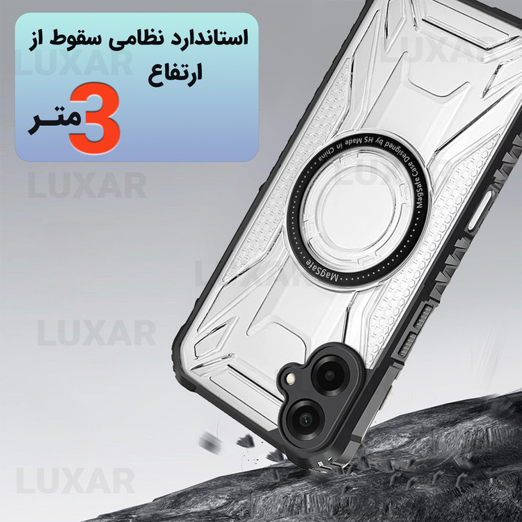 کاور لوکسار مدل A06 _Luxmag مناسب برای گوشی موبایل سامسونگ Galaxy A06