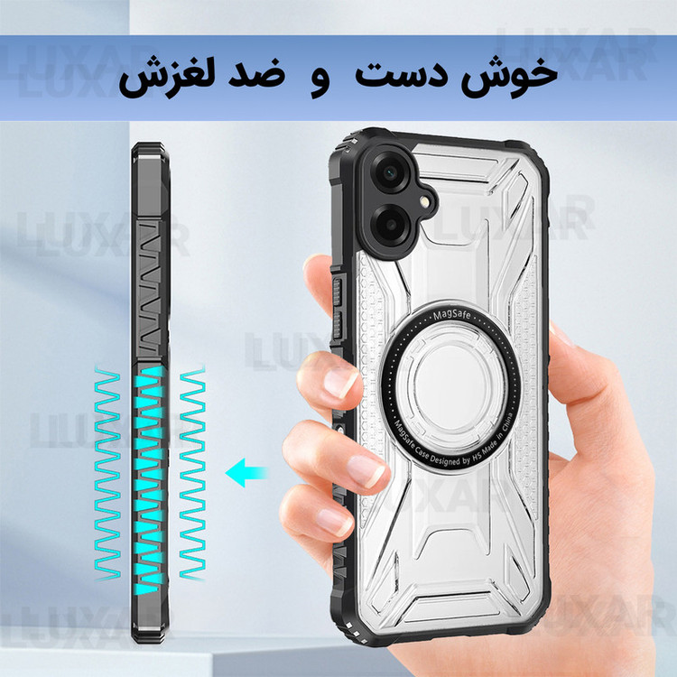 کاور لوکسار مدل A06 _Luxmag مناسب برای گوشی موبایل سامسونگ Galaxy A06