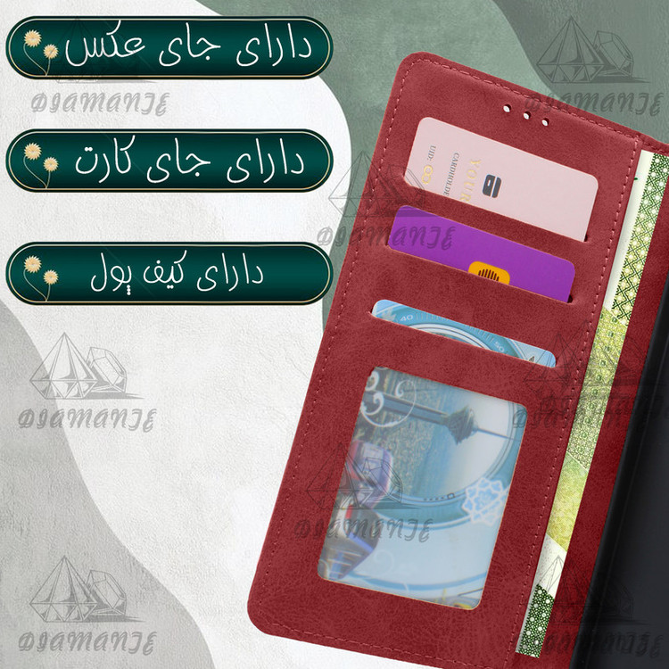 کیف کلاسوری دیامانته مدل Mek Gn مناسب برای گوشی موبایل هوآوی Y9s به همراه بند آویز