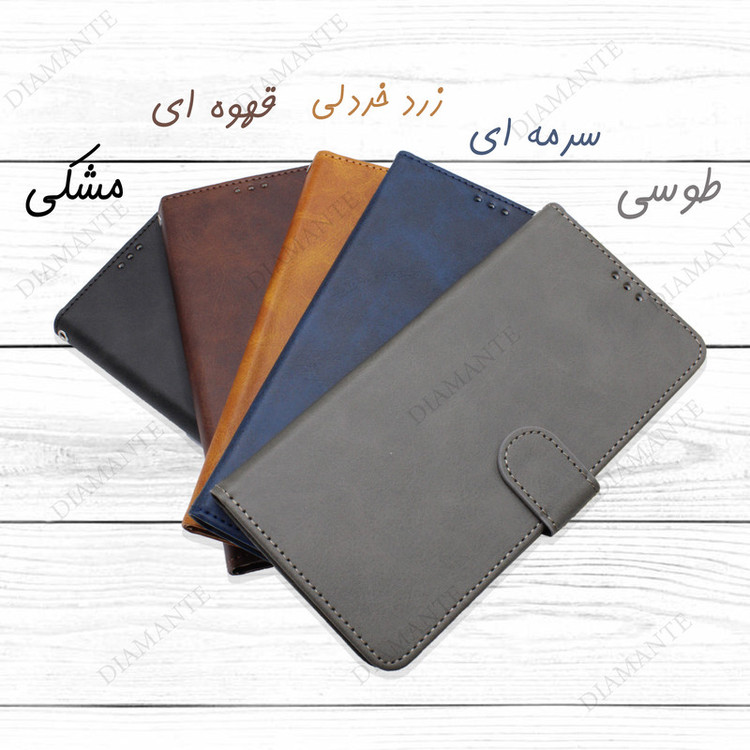 کیف کلاسوری دیامانته مدل Chanta Rd مناسب برای گوشی موبایل سامسونگ Galaxy A14 به همراه بندآویز