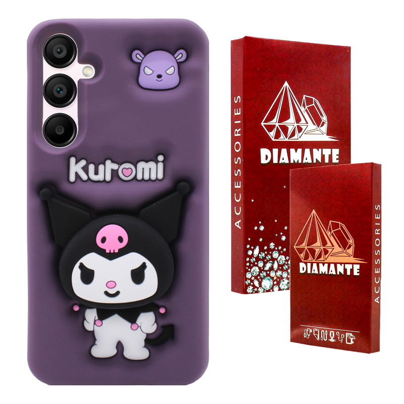 کاور دیامانته مدل Kuromi Rd مناسب برای گوشی موبایل سامسونگ Galaxy A16