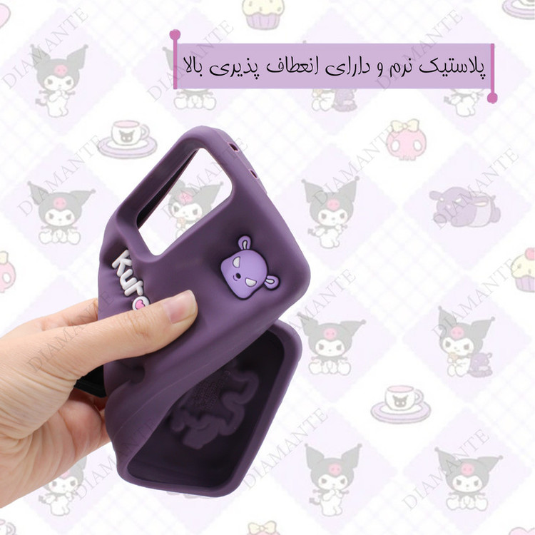 کاور دیامانته مدل Kuromi Rd مناسب برای گوشی موبایل سامسونگ Galaxy A16