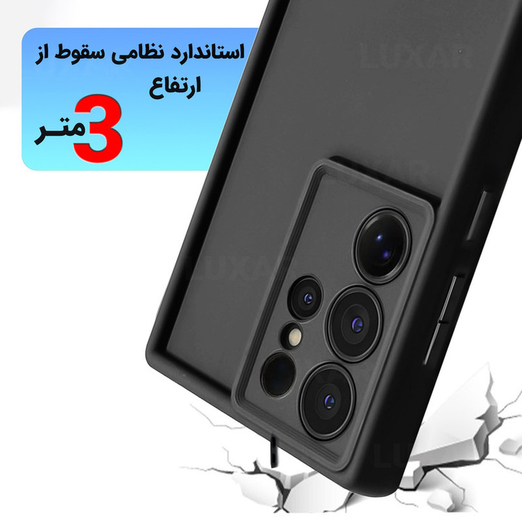 کاور لوکسار مدل s25ultra -Puffer band مناسب برای گوشی موبایل سامسونگ Galaxy S25 Ultra به همراه بند آویز
