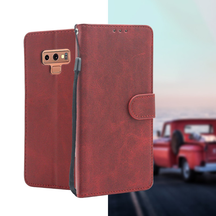 کیف کلاسوری زوبینا مدل Wood مناسب برای گوشی موبایل سامسونگ Galaxy Note 9 به همراه بند آویز