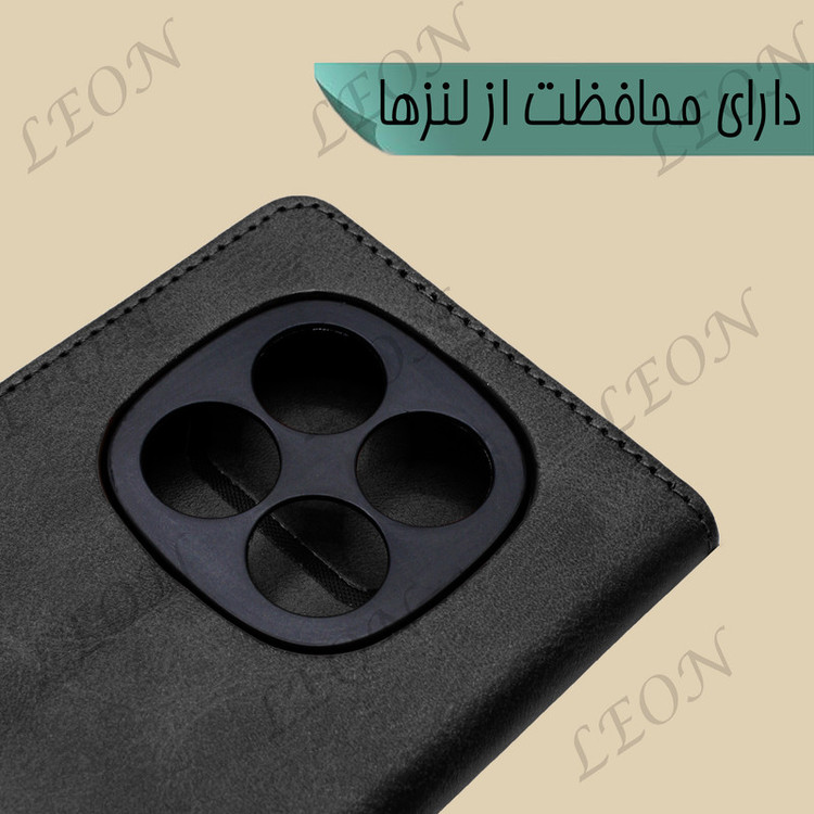 کیف کلاسوری لئون مدل Deri مناسب برای گوشی موبایل شیائومی Poco M7 Pro