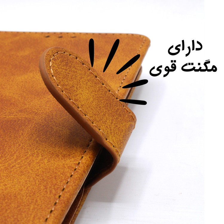 کیف کلاسوری مدل Grise مناسب برای گوشی موبایل سامسونگ Galaxy M13 4G به همراه بندآویز