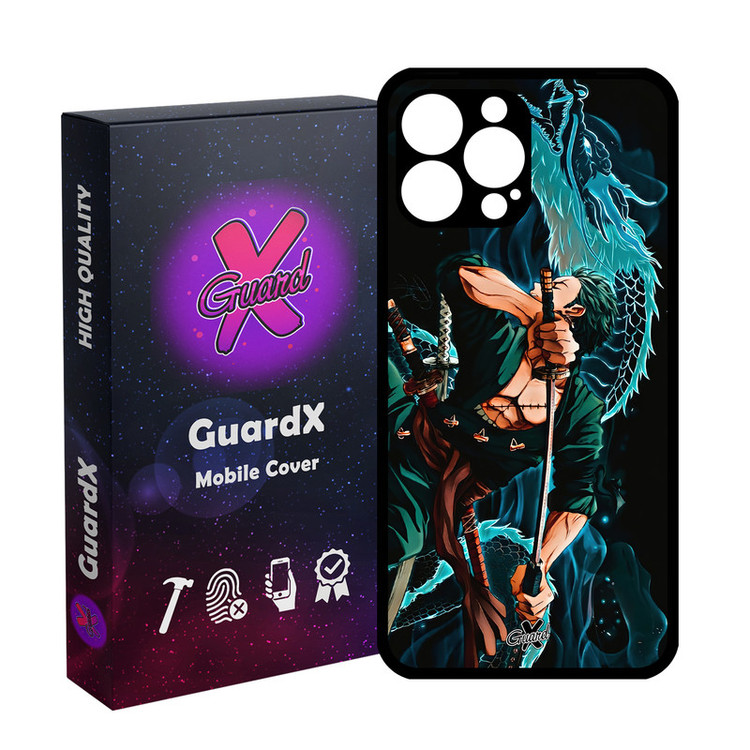 کاور گارد ایکس طرح Roronoa Zoro Anime مدل Glass10553 مناسب برای گوشی موبایل اپل iPhone 13 Pro Max
