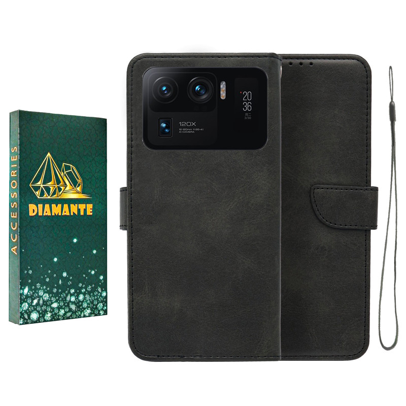 کیف کلاسوری دیامانته مدل gn مناسب برای گوشی موبایل شیائومی Mi 11 Ultra به همراه بندآویز