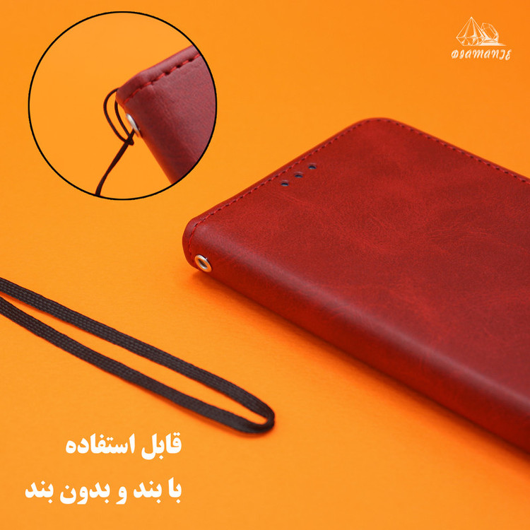 کیف کلاسوری دیامانته مدل gn مناسب برای گوشی موبایل شیائومی Mi 11 Ultra به همراه بندآویز