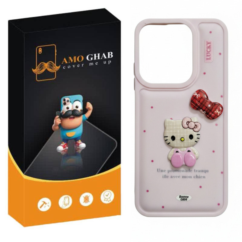 کاور عمو قاب مدل کیتی عروسکی مناسب برای گوشی موبایل شیائومی Rrdmi Note 13 4G
