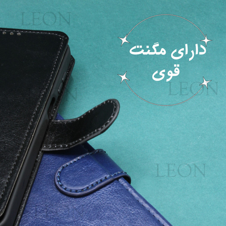 کیف کلاسوری لئون مدل Kiif_1 مناسب برای گوشی موبایل سامسونگ Galaxy J7 Pro / J730 به همراه بند آویز