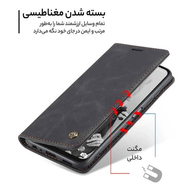 کیف کلاسوری مدل مگنتی مناسب برای گوشی موبایل سامسونگ Galaxy A22 4G