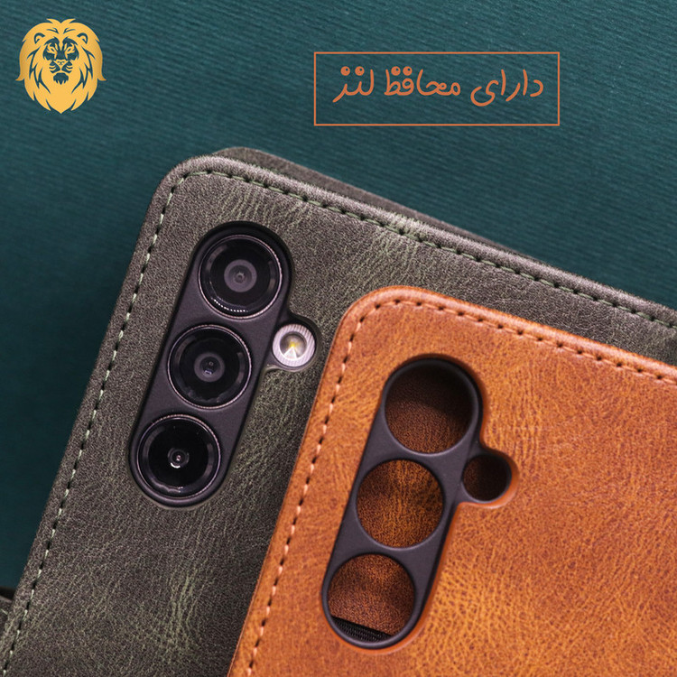کیف کلاسوری لئون مدل yo مناسب برای گوشی موبایل سامسونگ Galaxy A05
