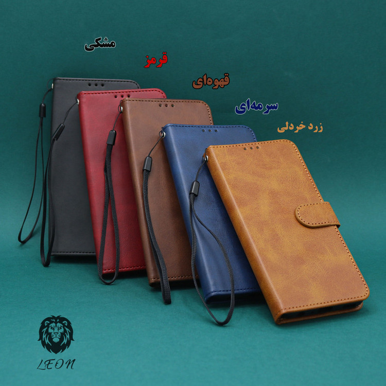 کیف کلاسوری لئون مدل Mortand Oro مناسب برای گوشی موبایل سامسونگ Galaxy A10