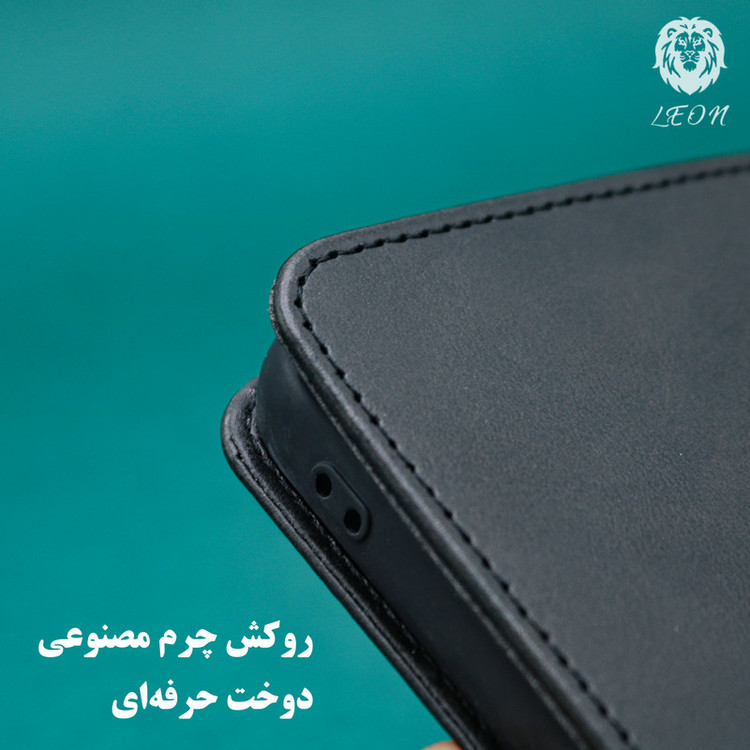 کیف کلاسوری لئون مدل Mortand Oro مناسب برای گوشی موبایل سامسونگ Galaxy A10