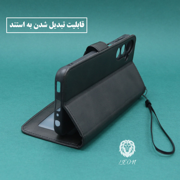 کیف کلاسوری لئون مدل Mortand Oro مناسب برای گوشی موبایل سامسونگ Galaxy A10