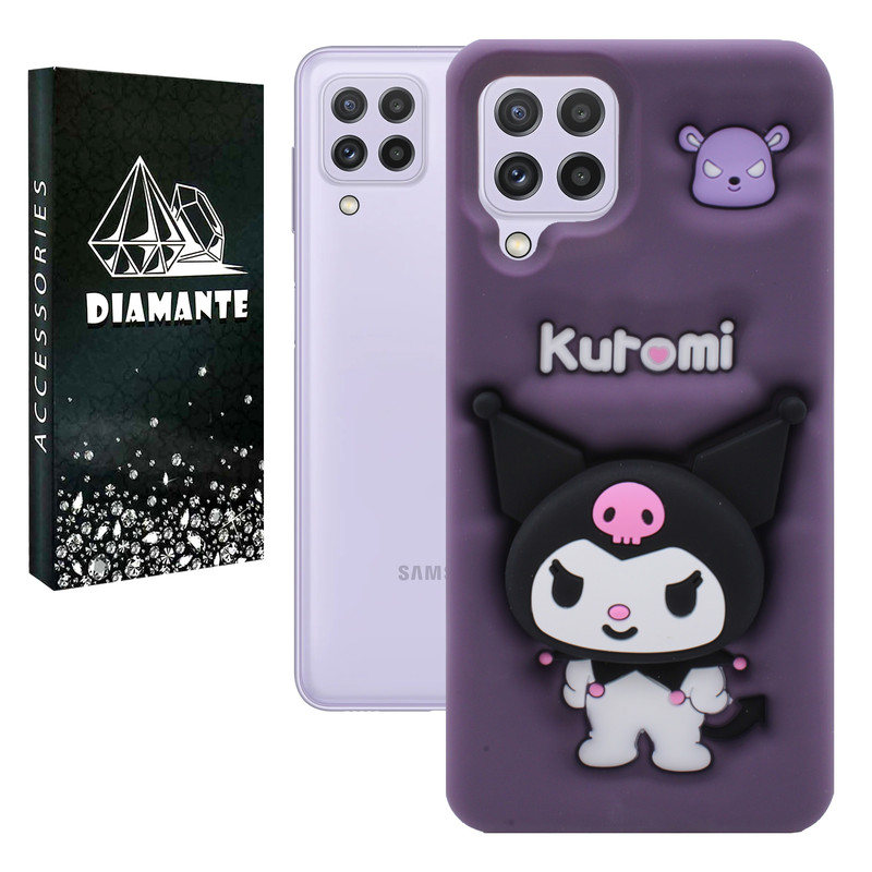 کاور دیامانته مدل Kuromi Bk مناسب برای گوشی موبایل سامسونگ Galaxy M12