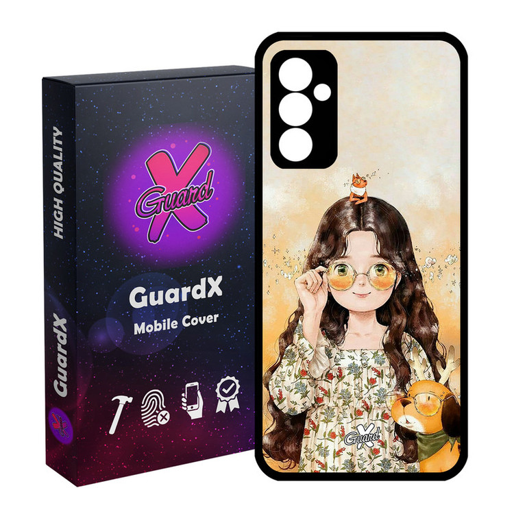 کاور گارد ایکس طرح Girl مدل Glass10253 مناسب برای گوشی موبایل سامسونگ Galaxy S23 FE