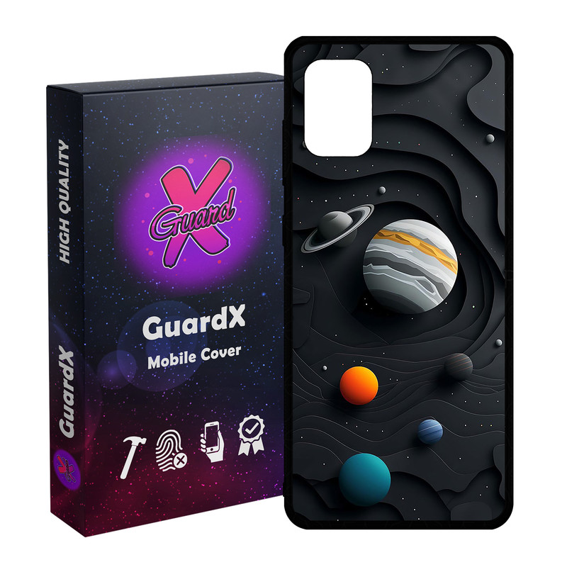کاور گارد ایکس طرح کهکشان مدل  Glass10749 مناسب برای گوشی موبایل سامسونگ Galaxy A31
