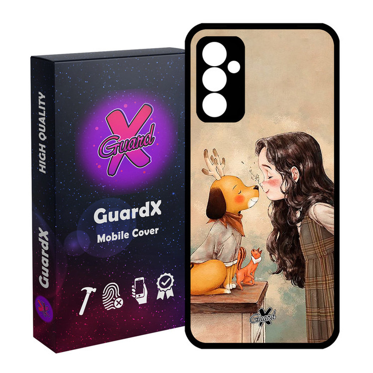 کاور گارد ایکس طرح Girl مدل Glass10323 مناسب برای گوشی موبایل سامسونگ Galaxy S23 FE