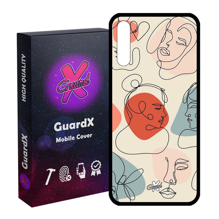 کاور گارد ایکس طرح دختر مدل Glass10363 مناسب برای گوشی موبایل سامسونگ Galaxy A30s / A50 / A50s