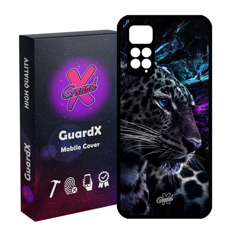 کاور گارد ایکس طرح پلنگ مدل Glass10250 مناسب برای گوشی موبایل شیائومی Redmi Note 11S/ Note 11 4G