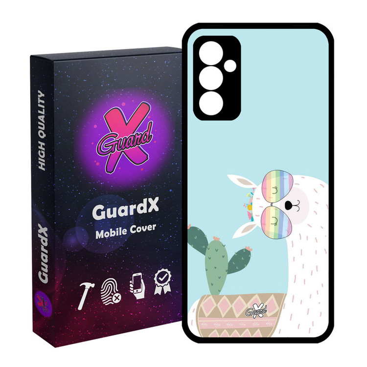 کاور گارد ایکس طرح لاما مدل Glass10644 مناسب برای گوشی موبایل سامسونگ Galaxy S23 FE