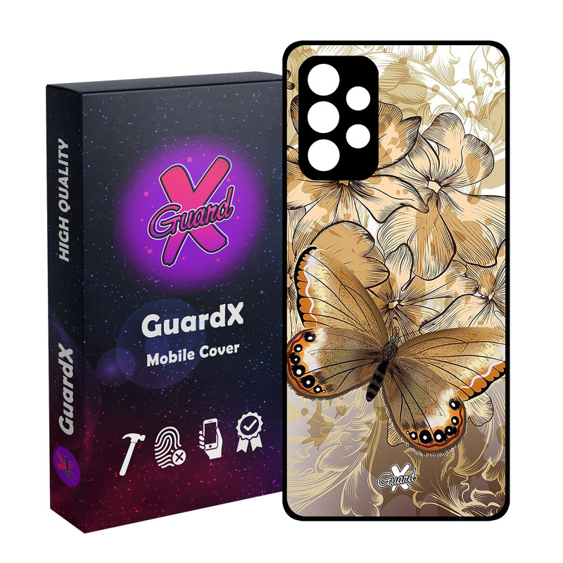 کاور گارد ایکس طرح پروانه مدل Glass10272 مناسب برای گوشی موبایل سامسونگ Galaxy A53