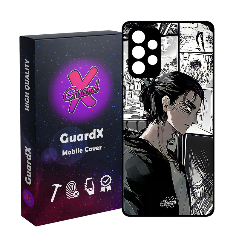 کاور گارد ایکس طرح Eren Yeager Anime مدل Glass10442 مناسب برای گوشی موبایل سامسونگ A32 5G/M32 5G