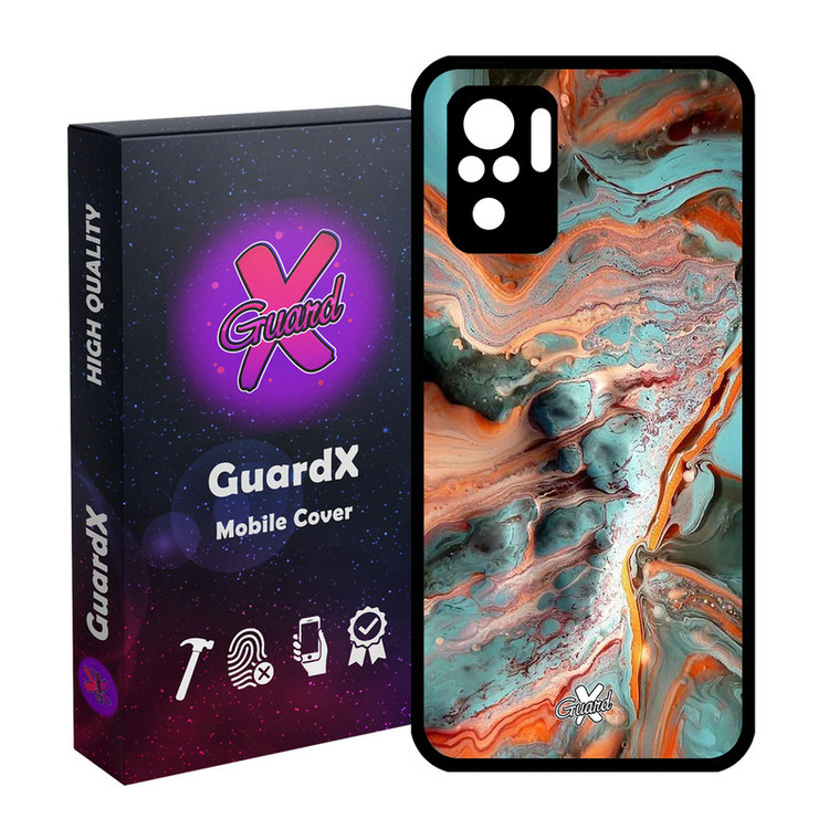 کاور گارد ایکس طرح ماربل مدل Glass10281 مناسب برای گوشی موبایل شیائومی Redmi Note 10 4G / Note 10S