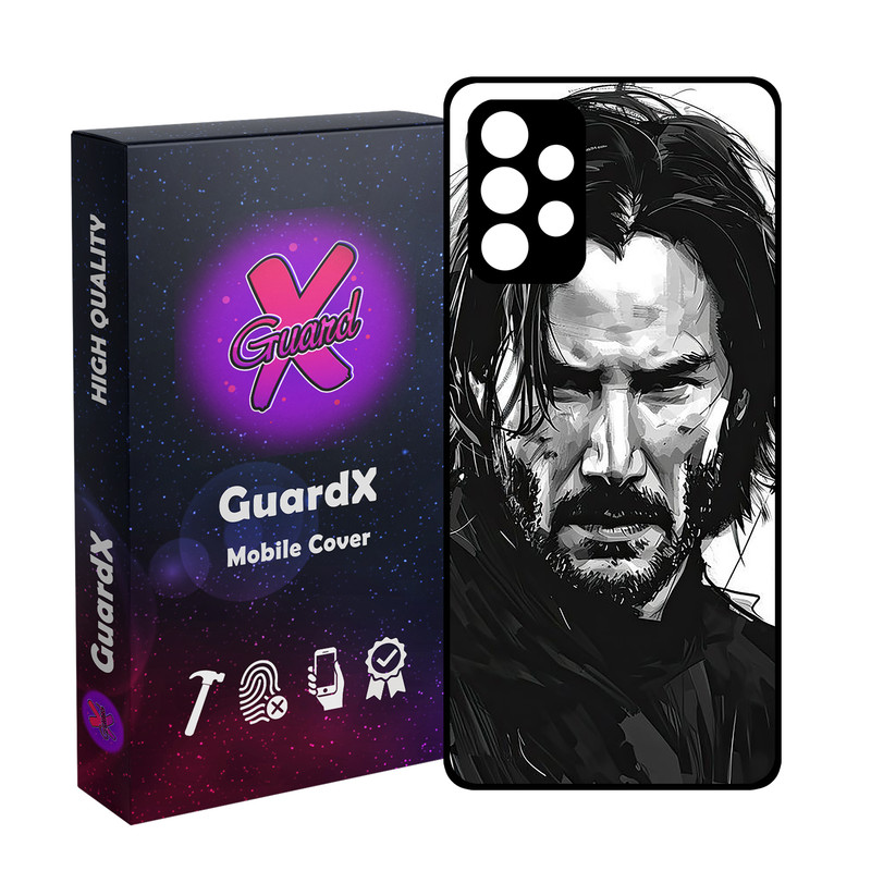 کاور گارد ایکس طرح جان ویک مدل  Glass10754 مناسب برای گوشی موبایل سامسونگ Galaxy A53