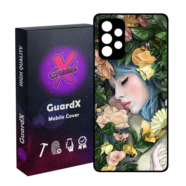 کاور گارد ایکس طرح دختر مدل Glass10304 مناسب برای گوشی موبایل سامسونگ Galaxy A53