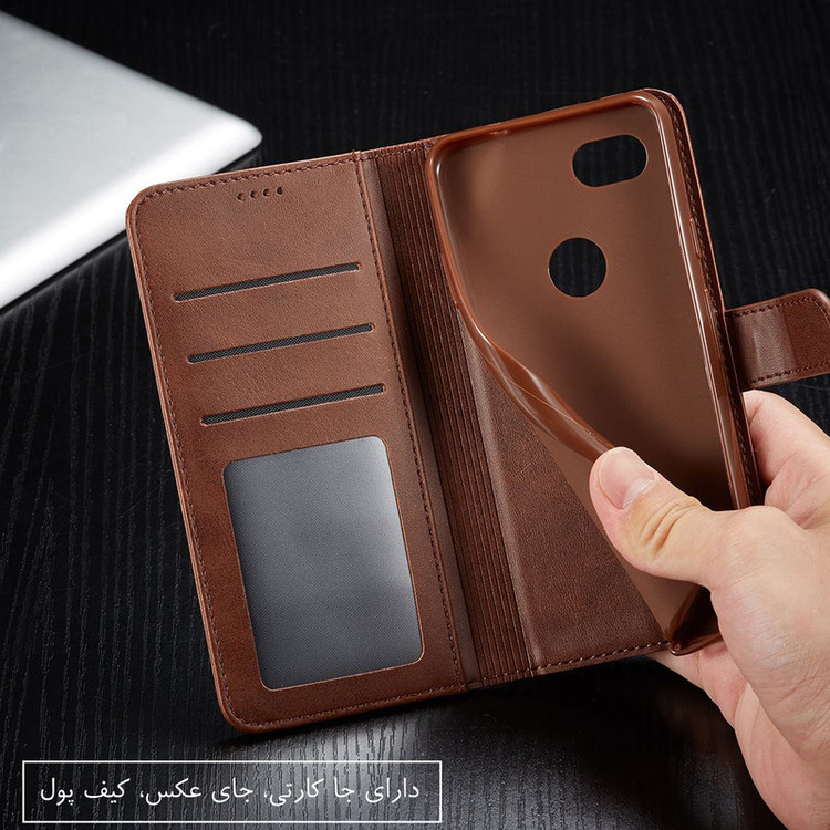 کیف کلاسوری لئون مدل Nezhad Oro مناسب برای گوشی موبایل شیائومی Redmi Note 15 4G
