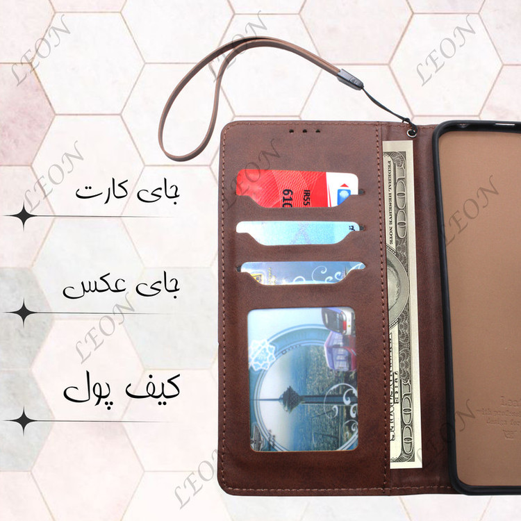 کیف کلاسوری لئون مدل Chanta Yo مناسب برای گوشی موبایل شیائومی Mi 11T Pro به همراه بندآویز