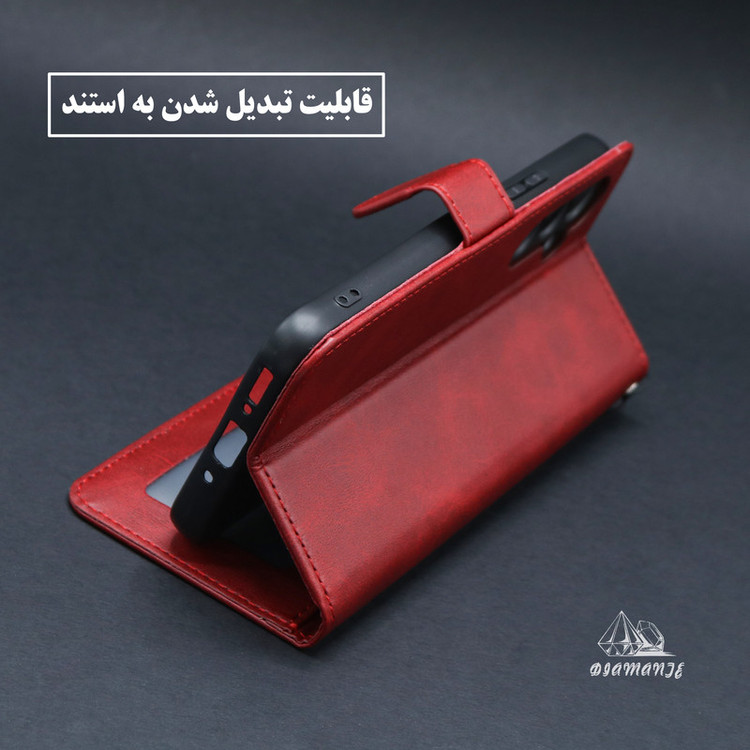 کیف کلاسوری دیامانته مدل Band Ros مناسب برای گوشی موبایل آنر X8A به همراه بندآویز