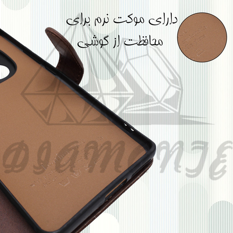 کیف کلاسوری دیامانته مدل Mokety Rd مناسب برای گوشی موبایل هوآوی P30 Lite به همراه بندآویز