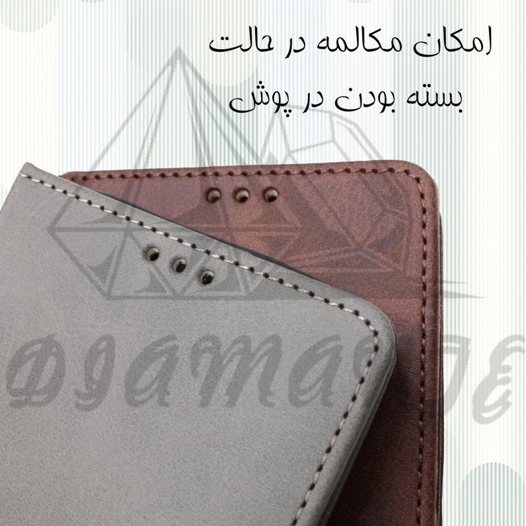 کیف کلاسوری دیامانته مدل Mokety Rd مناسب برای گوشی موبایل هوآوی P30 Lite به همراه بندآویز