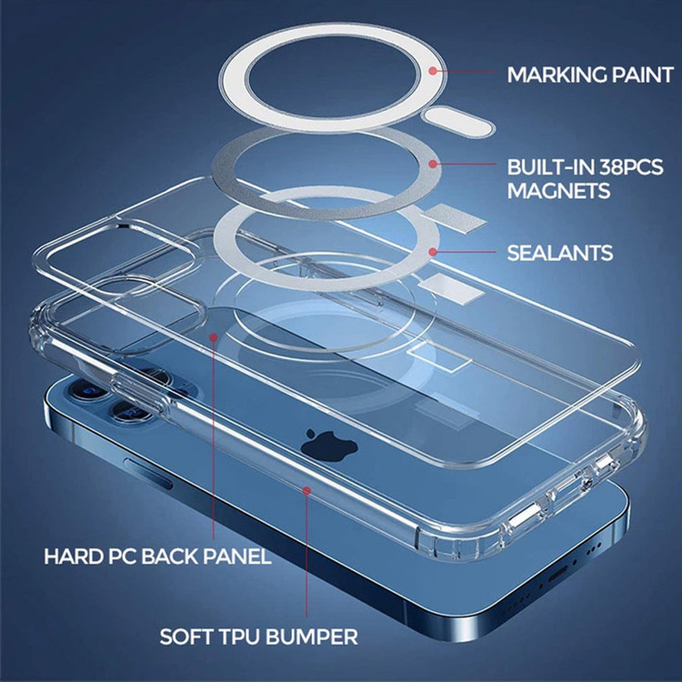 کاور مارگن مدل مگ سیف دار مناسب برای گوشی موبایل اپل iPhone 12 pro max