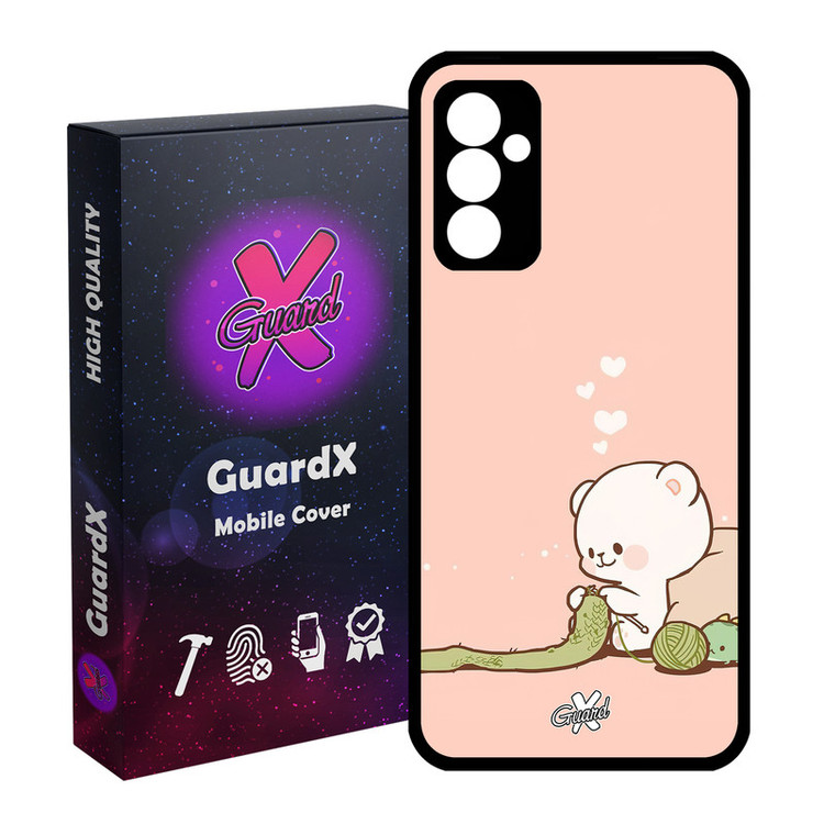 کاور گارد ایکس طرح خرس 2 مدل Glass10489 مناسب برای گوشی موبایل سامسونگ Galaxy A34 / A34 5G
